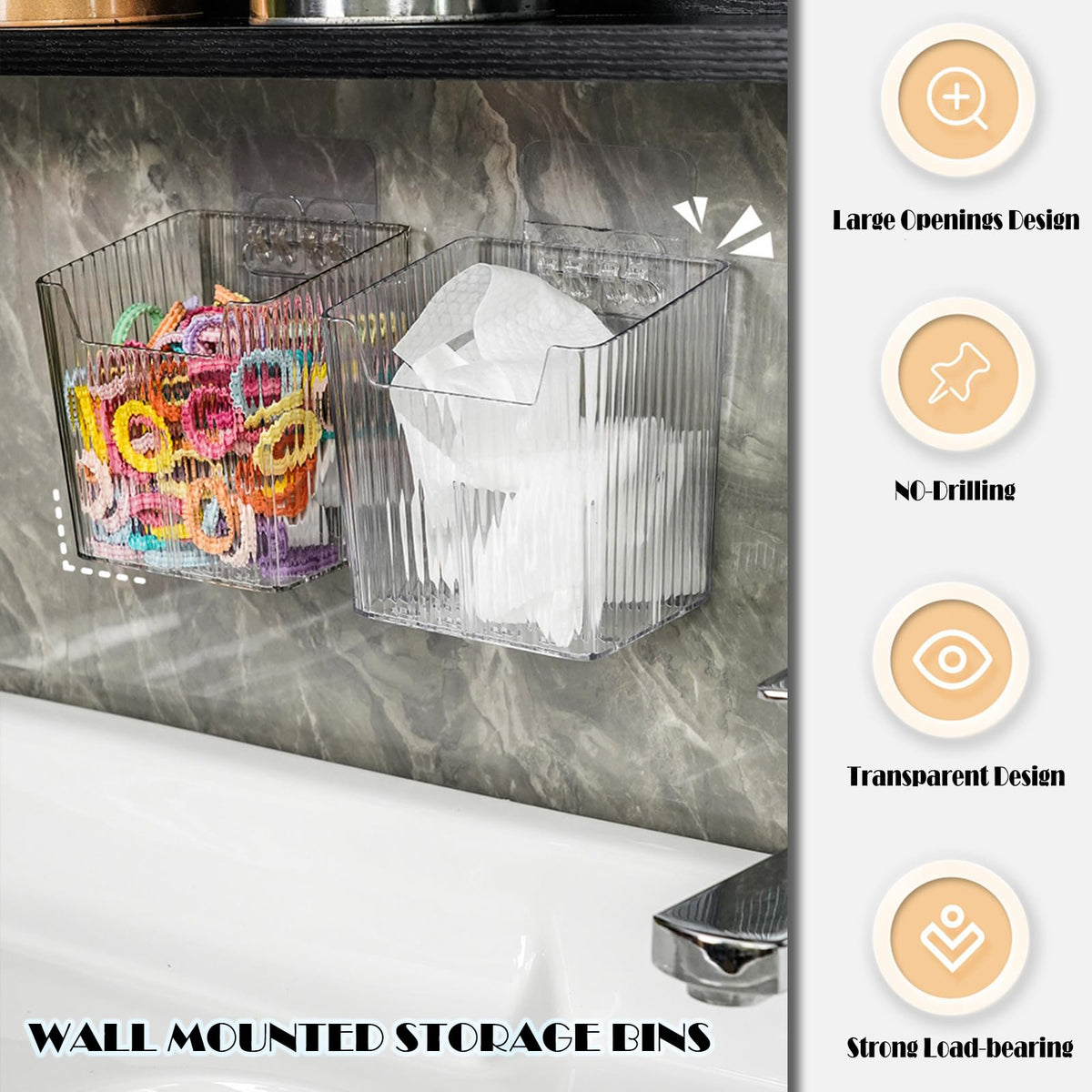 Lae Nuvole space-saving stackable wall storage for small items