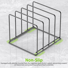 LAEMYFYRE anti-slip silicone feet prevent sliding on counters.