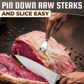 Lagarto meat fork 11in ergonomic grip reduces wrist fatigue