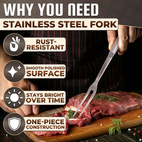 Lagarto meat fork 11in serving at table enables steady control