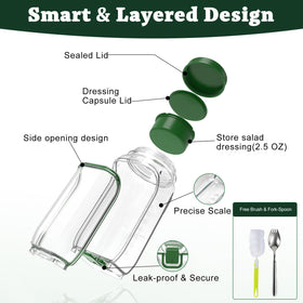 Laghura jar is dishwasher and freezer safe for simple cleaning and storage.