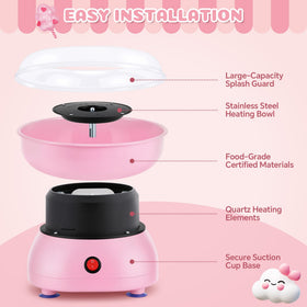 LAICAIO cotton candy machine controls and heater for quick setup
