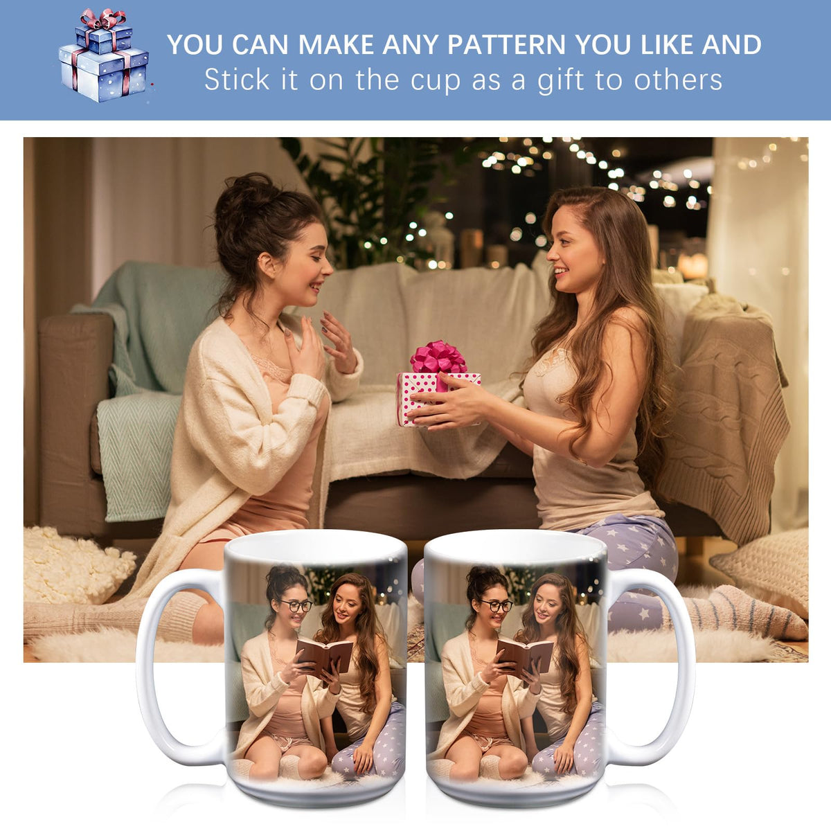 LaiHiulaan 15oz mug ready for custom designs, suitable for gifts and client orders