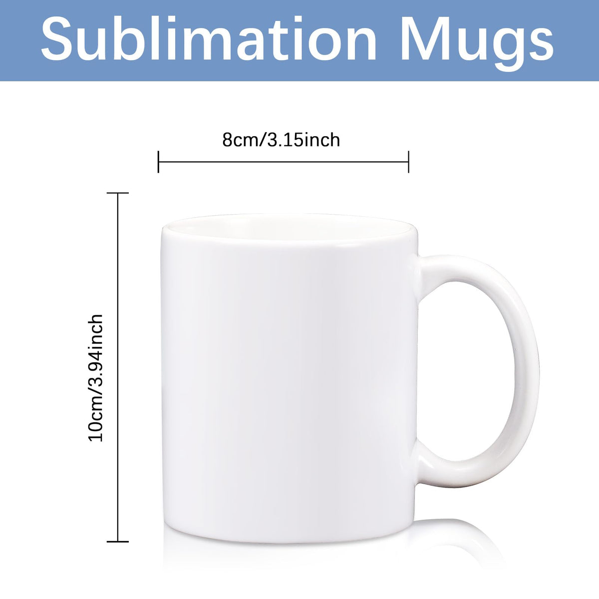 LaiHiulaan round-handle 11oz mug, comfortable grip for daily use