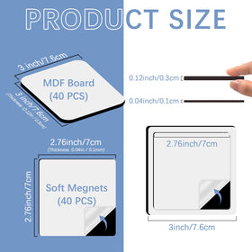 LaiHiulaan soft magnetic 2.73x2.76 inch with strong hold for DIY magnets