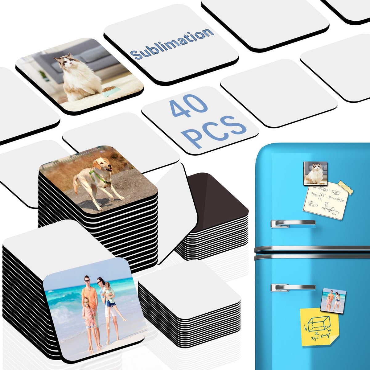 LaiHiulaan sublimation magnet blank 3x3 inch for vibrant personalized fridge magnets