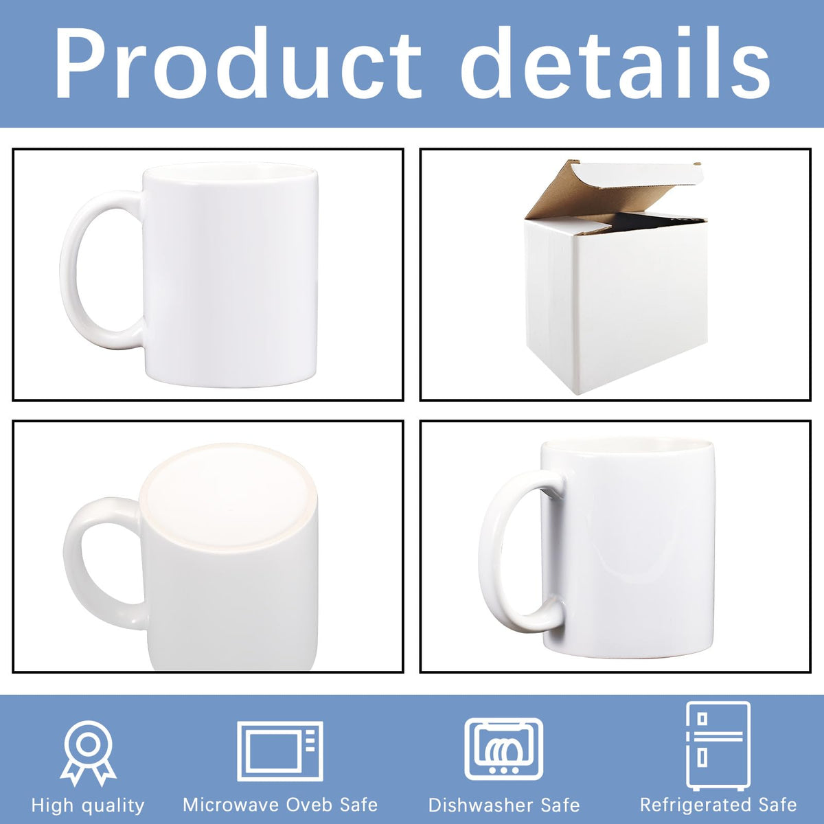 LaiHiulaan sublimation mug with AAA coating for vivid prints
