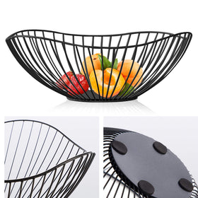 Lainrrew black fruit bowl table centerpiece adds style and practicality