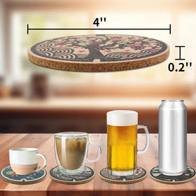 Laisgee Japanese coaster featuring a sea motif adds calming touch to drink areas.