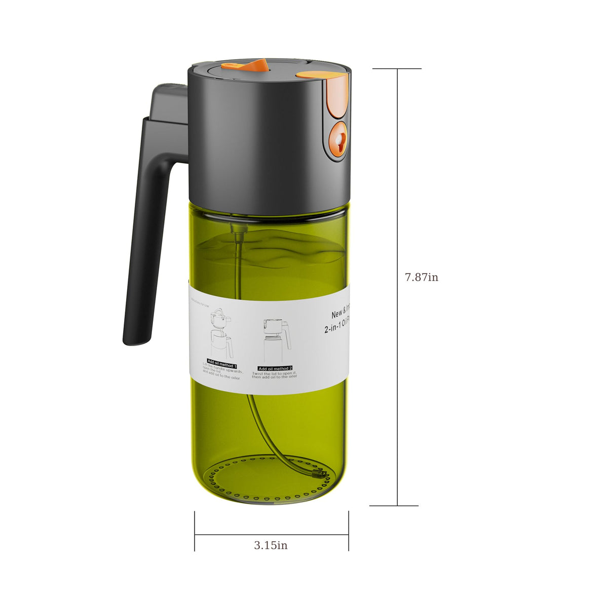 LAKUMIQI compact spray bottle ready for outdoor cooking