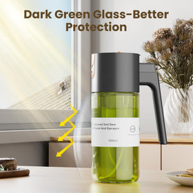 LAKUMIQI dark tinted glass preserves oil freshness