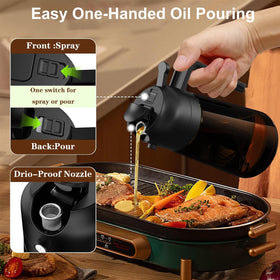 LAKUMQI olive oil dispenser bottle for kitchen organization and freshness.