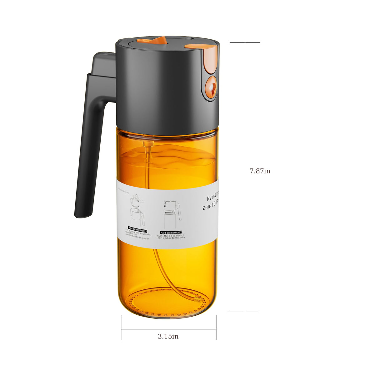 LAKUMIQI salad dressing dispense for even coating and flavor balance.