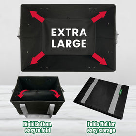 LALABAG easy-clean fold-flat bags for compact storage after use