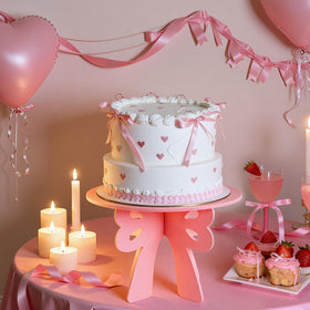 Lallisa Centerpiece Display showcases romantic coquette styling on any table.