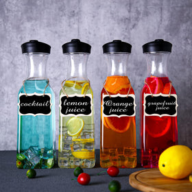 Clear plastic carafe by Lallisa ready for chilling and serving drinks
