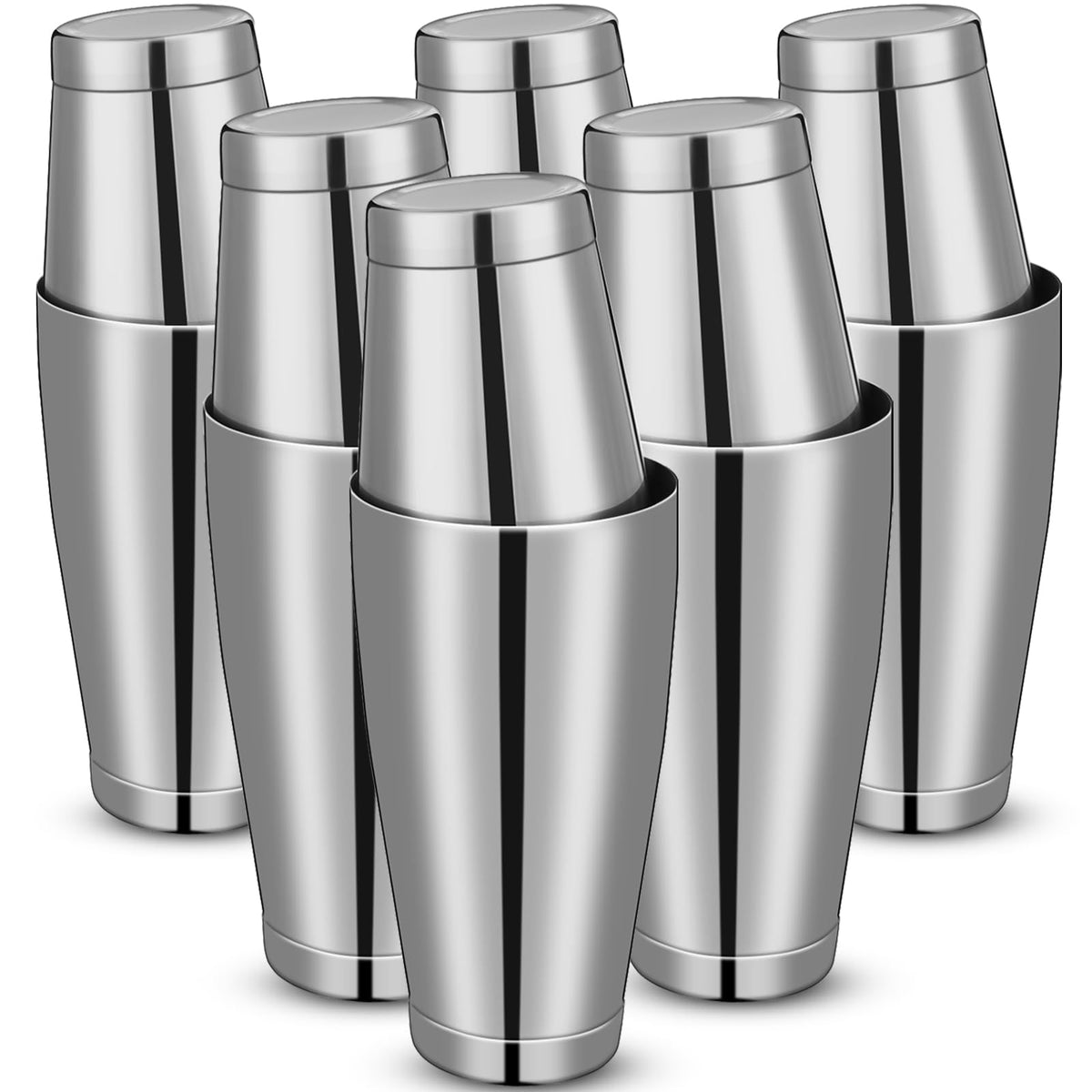Lallisa cocktail shaker set 18oz-28oz versatile for home and pro bars