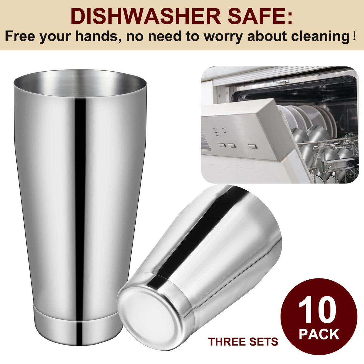 Lallisa dishwasher-safe shakers simplify cleanup after busy nights