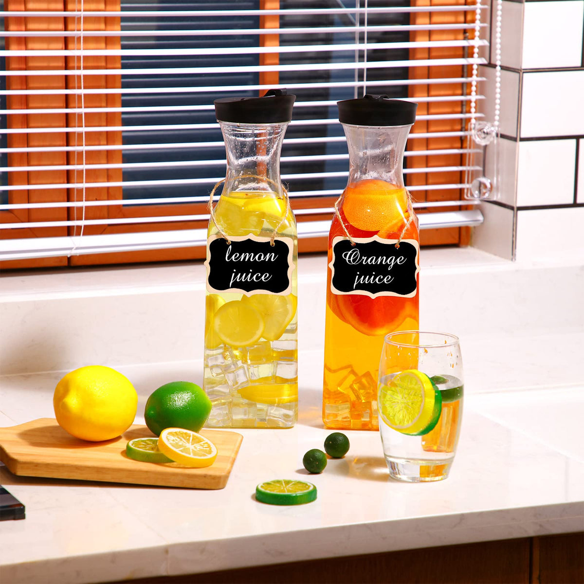 Erasable marker included with Lallisa carafes for updating contents