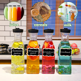 Square-based design of Lallisa carafe provides added stability on surfaces
