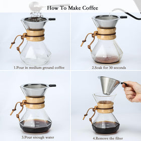 Lalord 20 oz capacity supports 3-4 cups for sharing.
