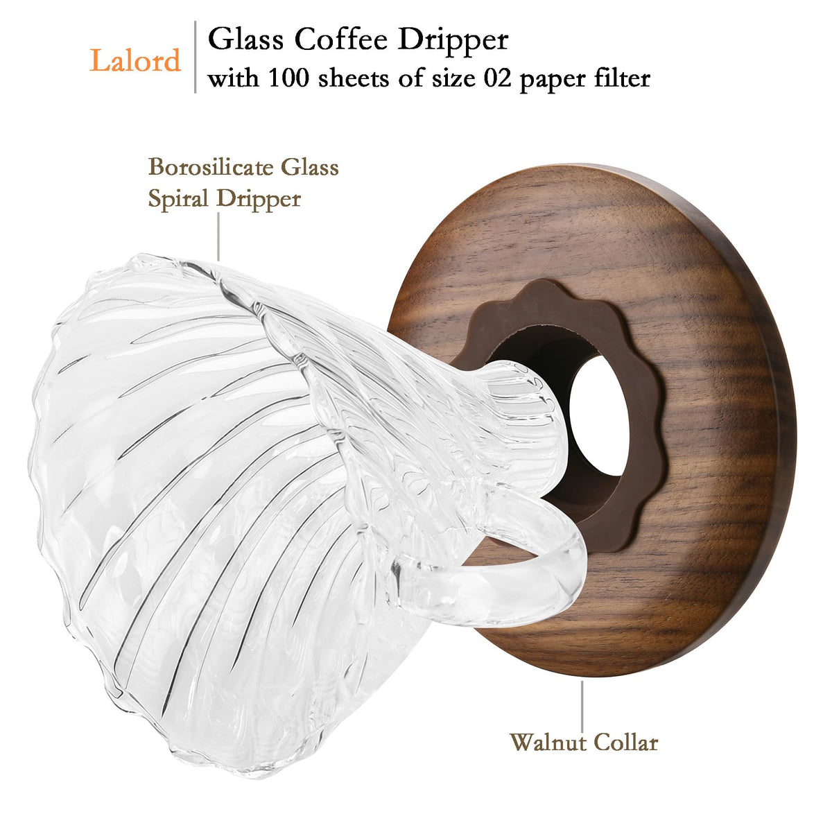 Lalord borosilicate glass body demonstrates heat resistance for hot pours