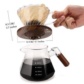 Lalord easy-use dripper illustrating wide cup compatibility