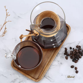 Lalord chic wooden collar adds a modern, artisanal touch to coffee.