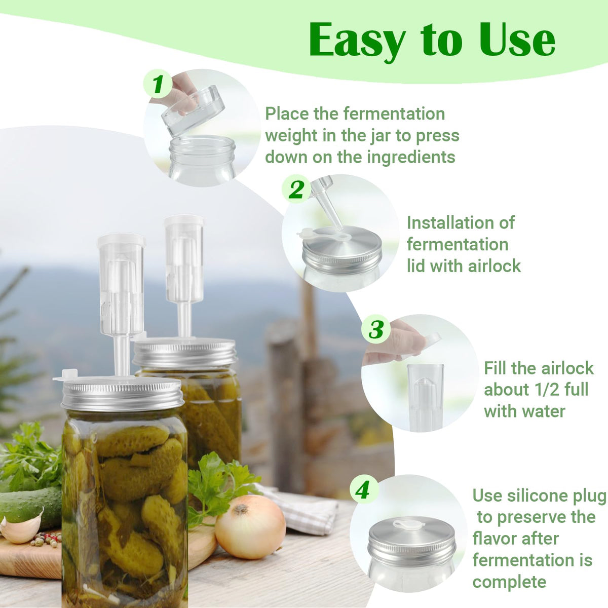 Lalvam kimchi sauerkraut pickles kit supports versatile vegetable ferments.