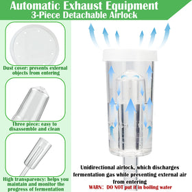 Lalvam silicone gaskets create airtight seals for clean fermentation.