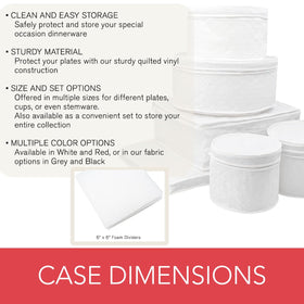 LAMINET 44 foam dividers protect every plate for safe, tidy stacking.