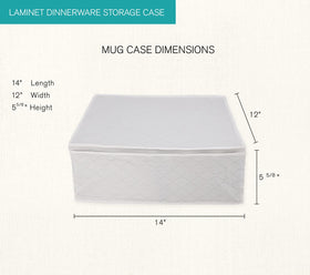 LAMINET plate protectors collection in white keeps plates secure when stored.