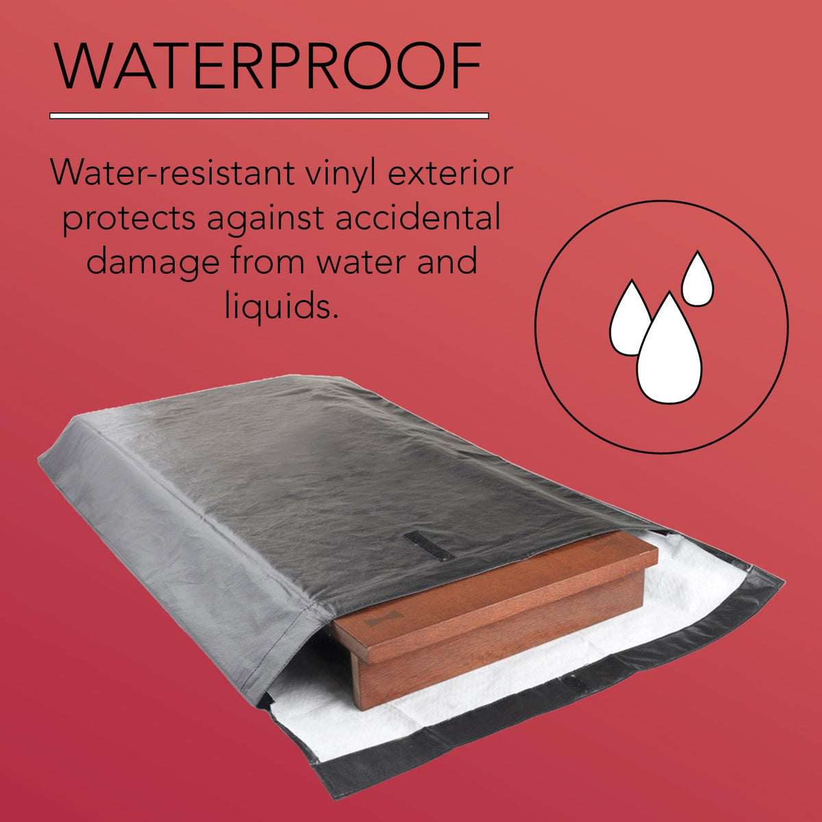 LAMINET bag foldover velcro closure keeps leaves secure and neatly stored