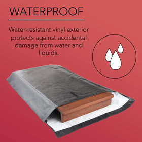 LAMINET bag foldover velcro closure keeps leaves secure and neatly stored