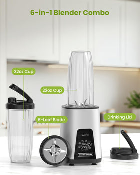 LAMPICK blender dishwasher-safe parts for fast cleanup.