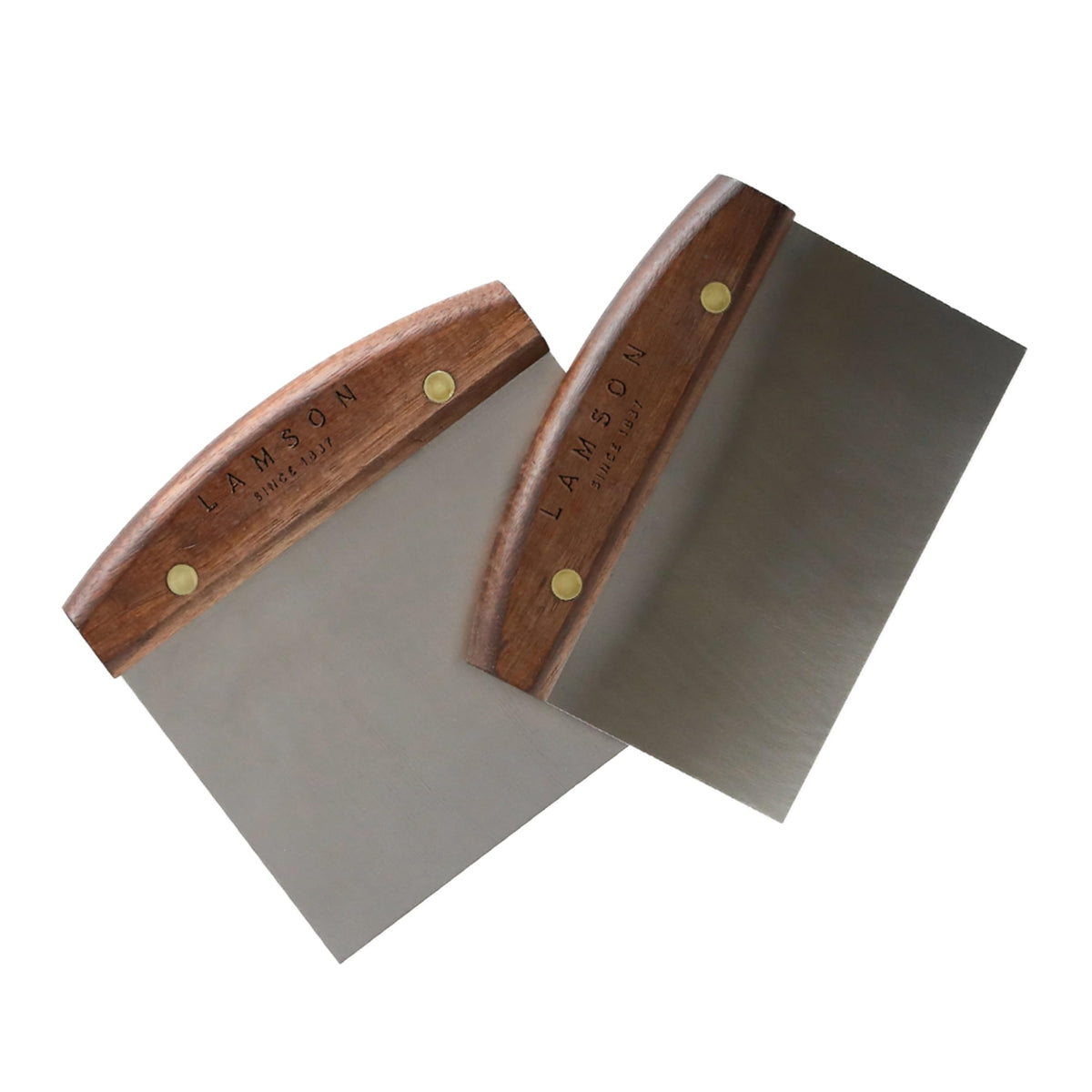 Lamson bench scraper full-tang design highlighting durability for long-lasting kitchen tasks.