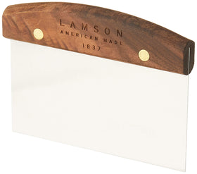 Lamson ergonomic walnut handle scraper designed for comfort.