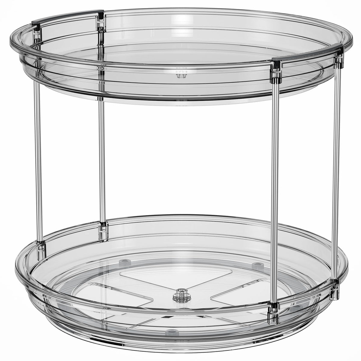 LAMU 2-tier lazy susan easy-clean design simplifies maintenance