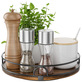 LAMU 9inch lazy susan table top for easy access to spices.