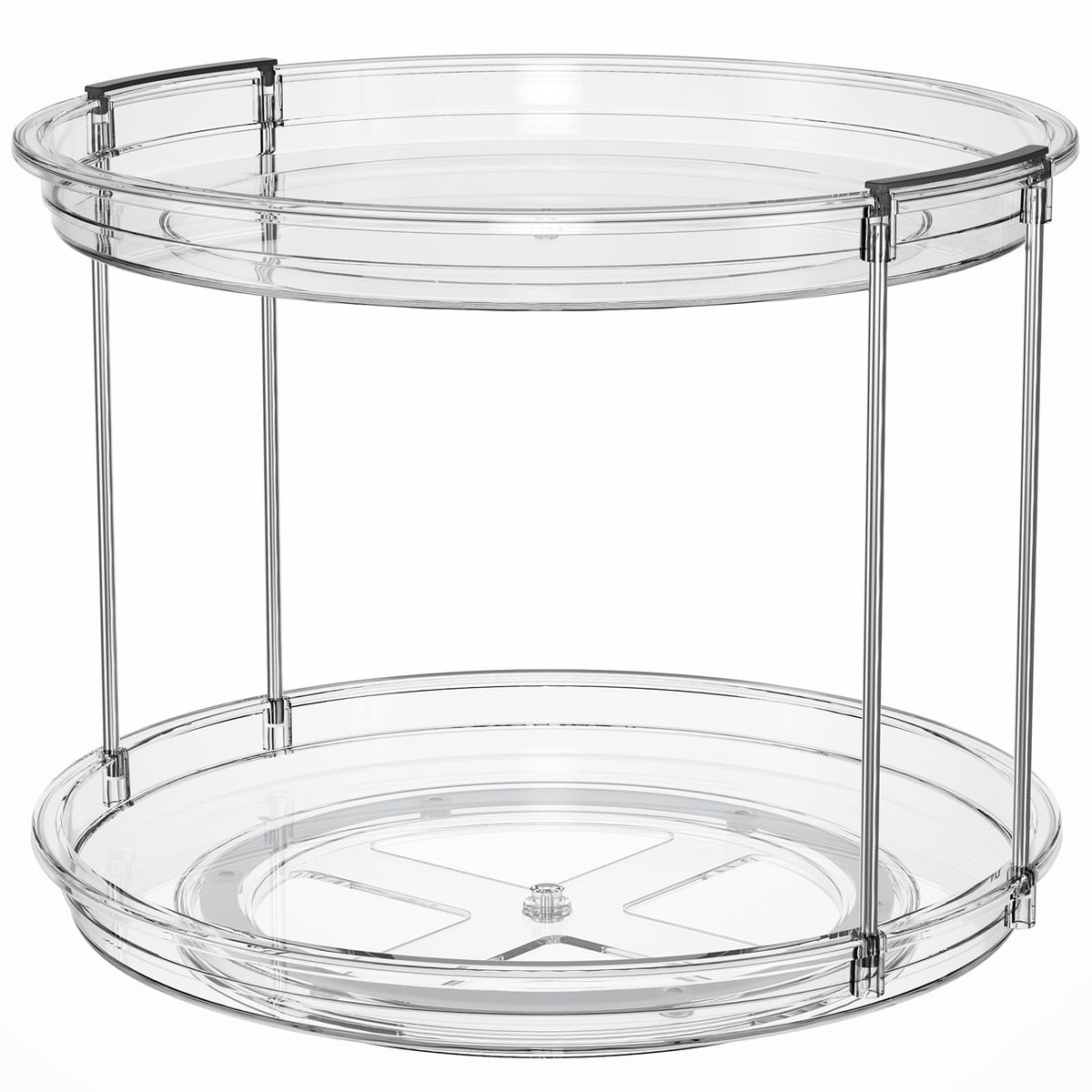 LAMU bathroom countertop organizer keeps cosmetics and perfumes neatly displayed.