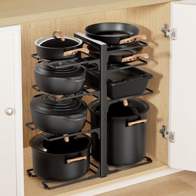 LAMU capacity for stockpots and Dutch ovens keeps kitchen organized