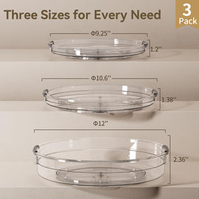 LAMU condiment organizer spinning shelf keeps bottles within easy reach.