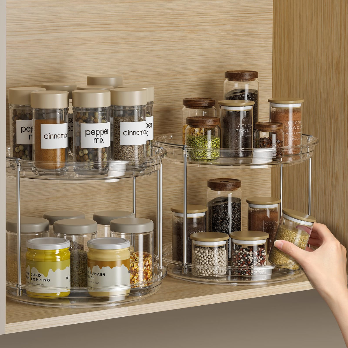 LAMU versatile organizer suitable for kitchen, bathroom, and medicine cabinet.