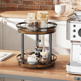 LAMU kitchen storage solution complements rustic wood finish