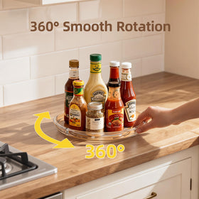 LAMU raised-edge design prevents spills while turning.