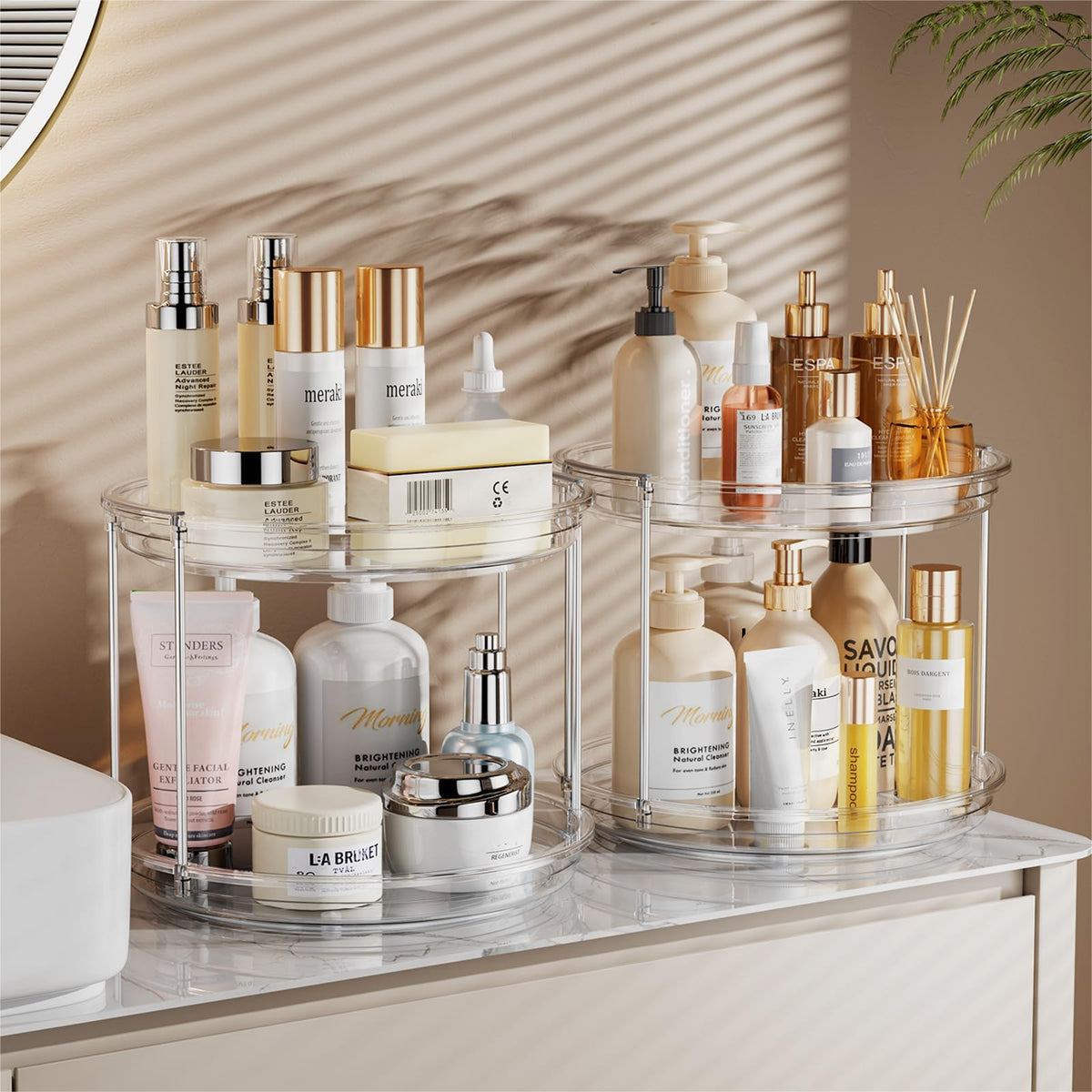 LAMU stackable design adapts to growing storage needs in kitchens or bathrooms.