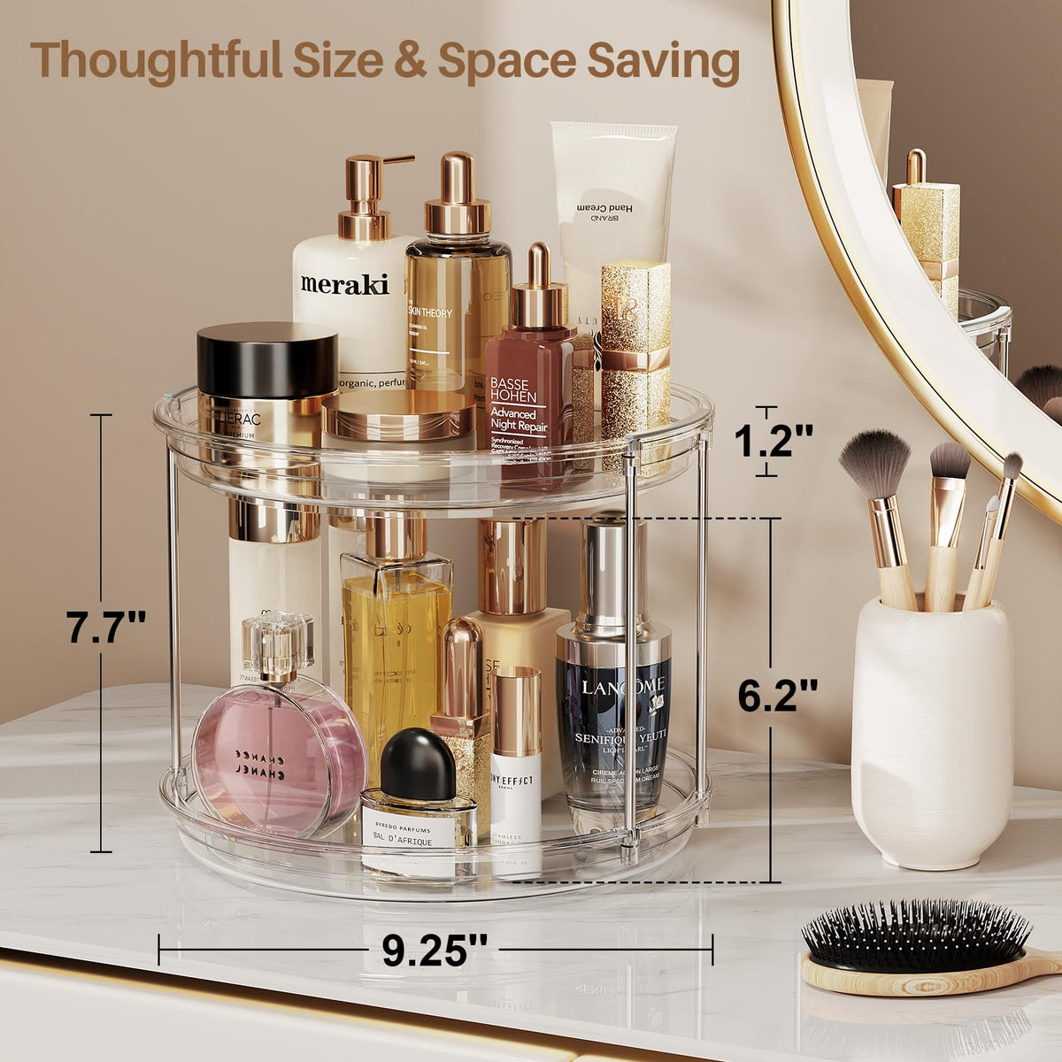 LAMU stackable design adaptable to a three-tier setup for varied storage.