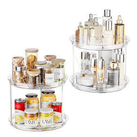 LAMU two-tier lazy susan-rotating-base for easy spice access