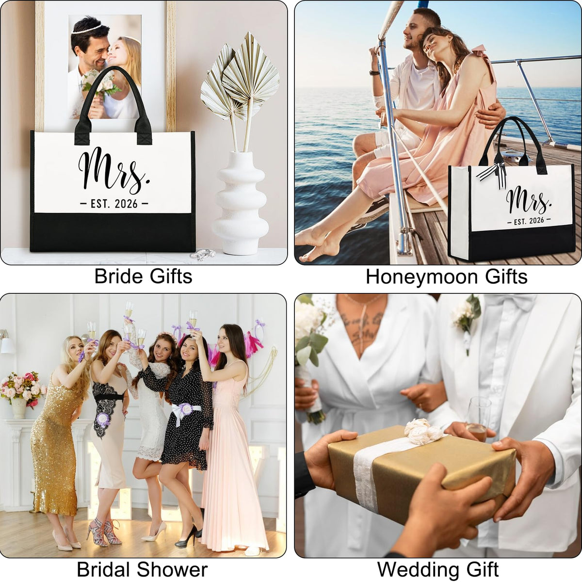 Lamyba Bride Tote Bag in heavy-duty canvas ready for wedding day planning