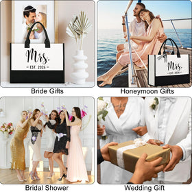 Lamyba Bride Tote Bag in heavy-duty canvas ready for wedding day planning